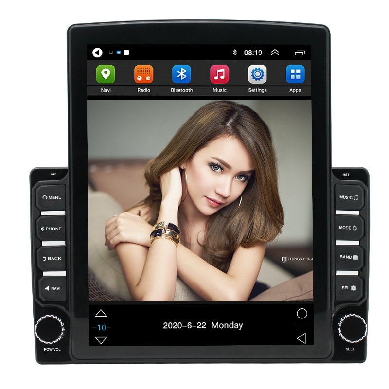9.7 inch Vertical Touch Screen universal android 1+16GB car mp5 radio player mirror link autoradio car gps navigation
