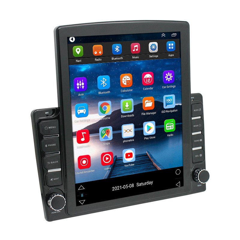9.7 inch Vertical Touch Screen universal android 1+16GB car mp5 radio player mirror link autoradio car gps navigation