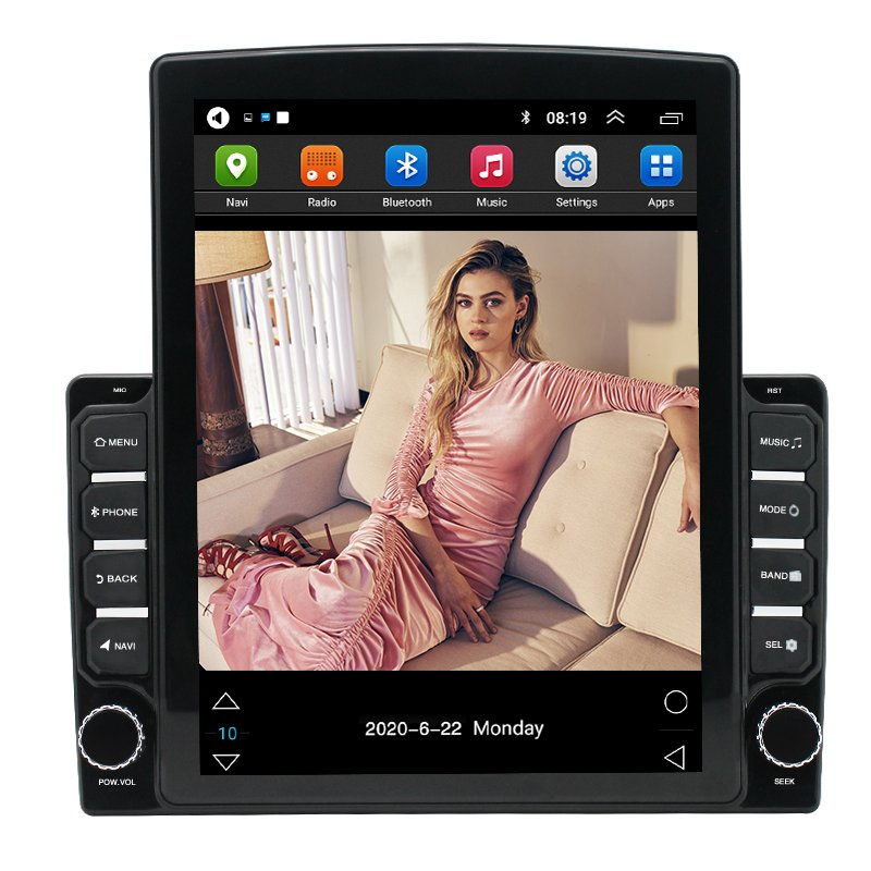 9.7 inch Vertical Touch Screen universal android 1+16GB car mp5 radio player mirror link autoradio car gps navigation