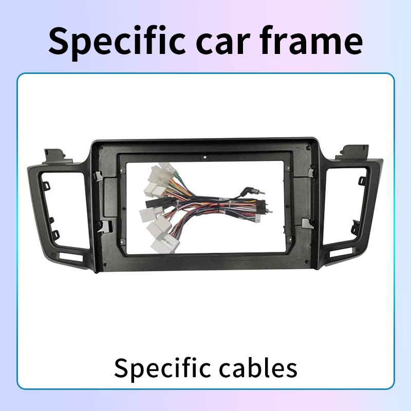 Rotiss 8Core Android Car Radio GPS For TOYOTA RAV4 2013-2017 10.1" Car frame Power cable canbus LHD Auto CarPlay touch screen