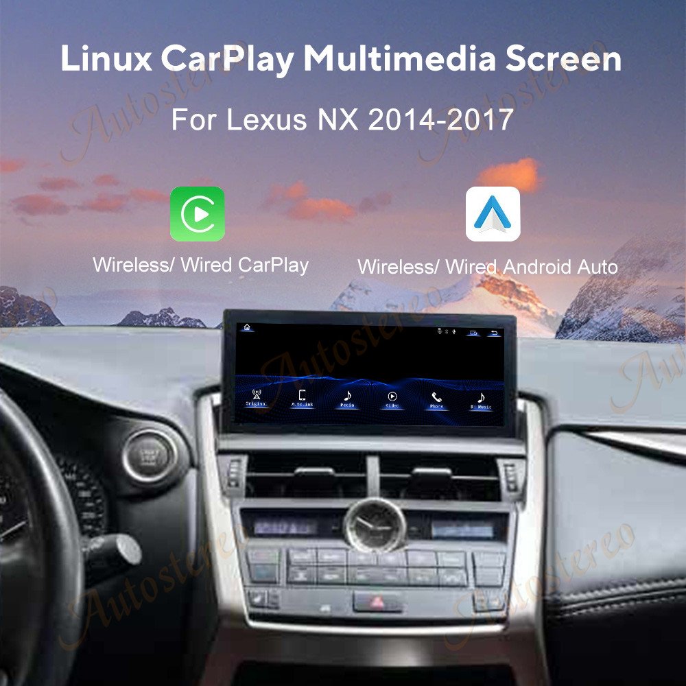 10.25 inch Android 13 For Lexus NX 2014-2017 Car Radio GPS Navigation Head Unit GPS Multimedia Player Audio Stereo
