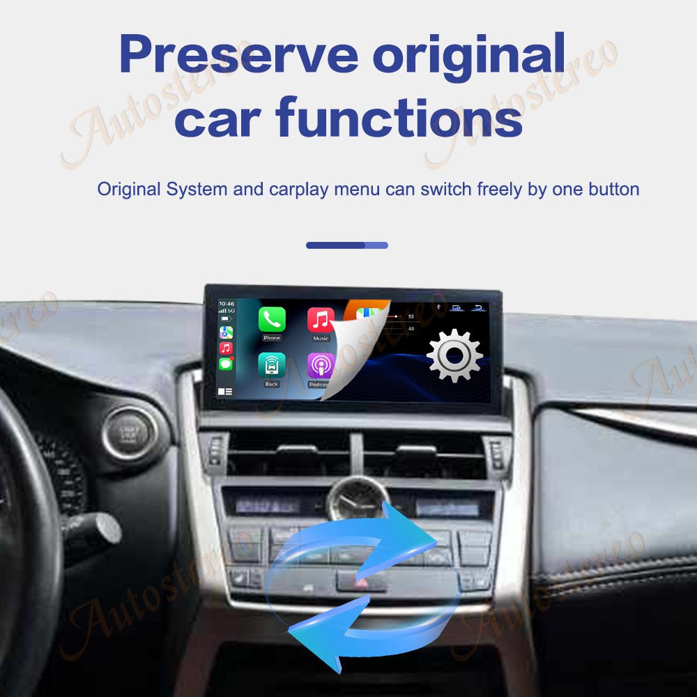 10.25 inch Android 13 For Lexus NX 2014-2017 Car Radio GPS Navigation Head Unit GPS Multimedia Player Audio Stereo
