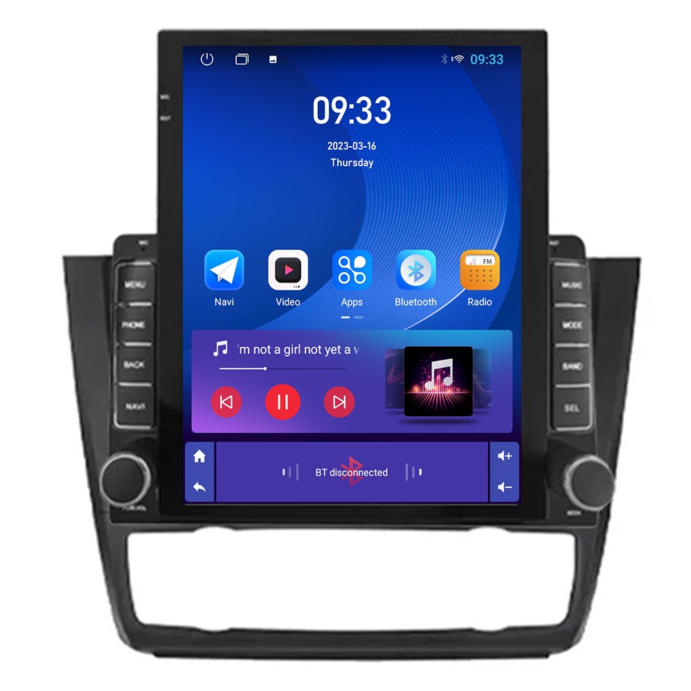 Head Unit 9.7 Inch 2 din android car radio For BMW serie 1 E81 E82 E87 E88 2004-2012 Car Player radio auto Wireless Carplay