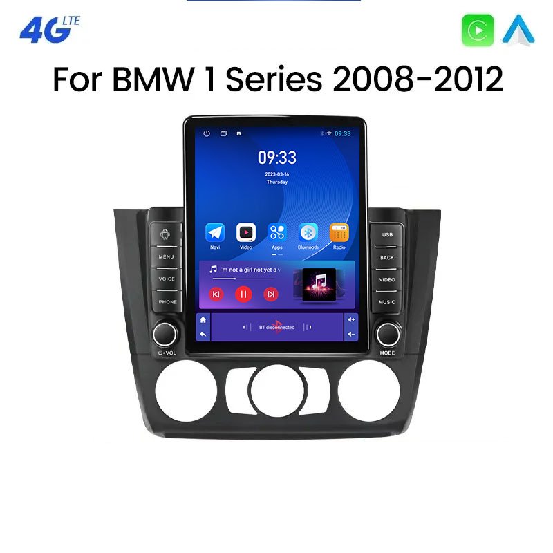 Head Unit 9.7 Inch 2 din android car radio For BMW serie 1 E81 E82 E87 E88 2004-2012 Car Player radio auto Wireless Carplay