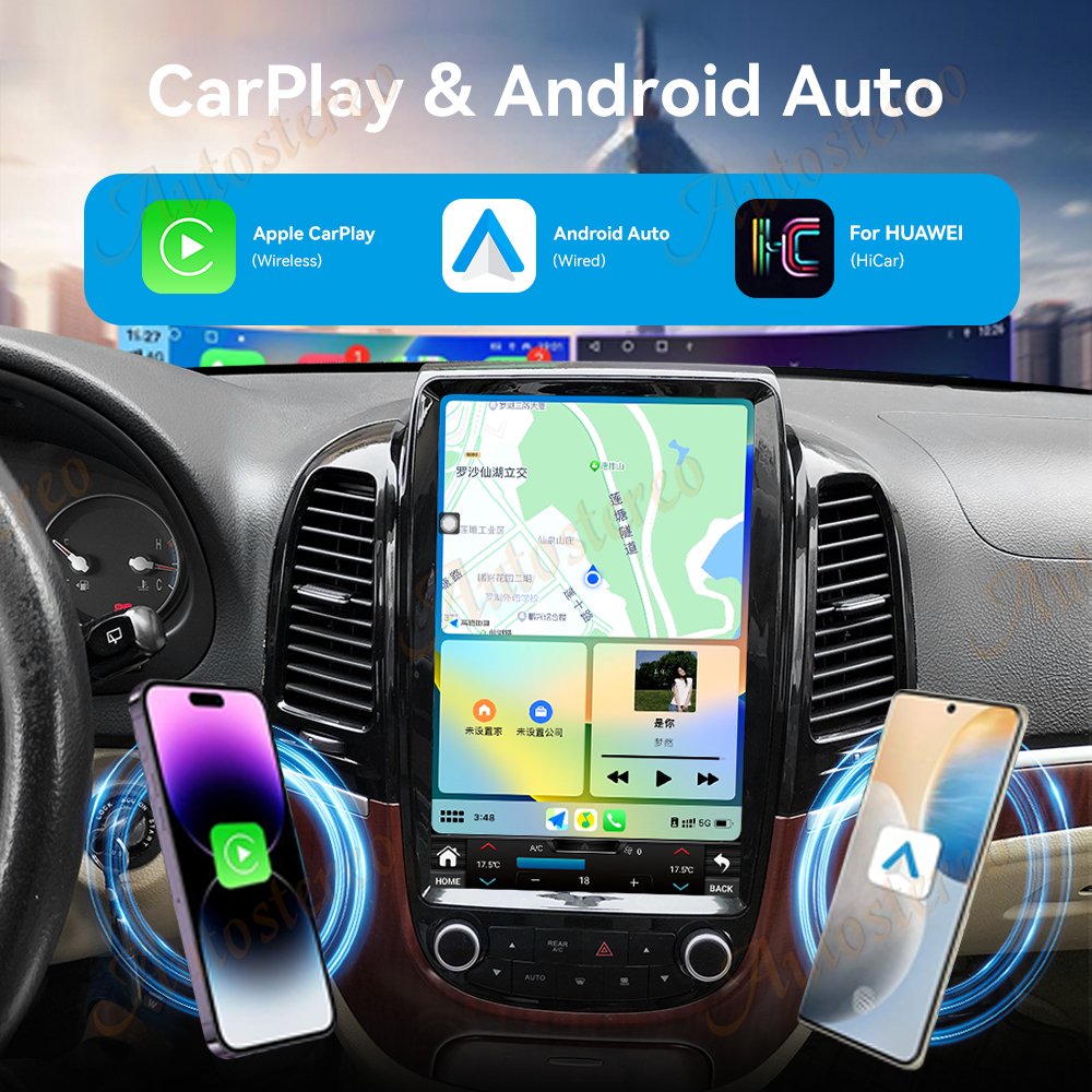 Android 10.0 For Hyundai Santa Fe 2006 2007 2008-2012 Car GPS Navigation Headunit Auto Stereo Radio Tape Recorder Multimedia IPS