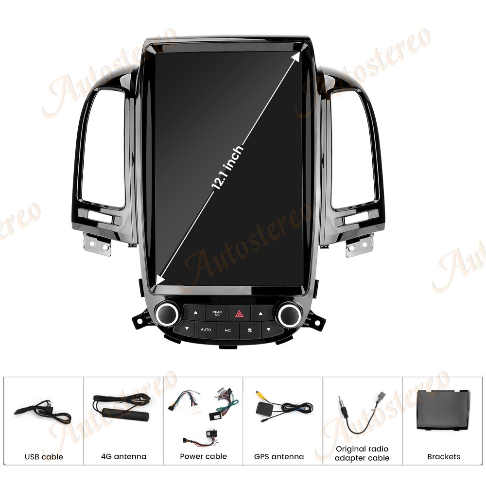 Android 10.0 For Hyundai Santa Fe 2006 2007 2008-2012 Car GPS Navigation Headunit Auto Stereo Radio Tape Recorder Multimedia IPS