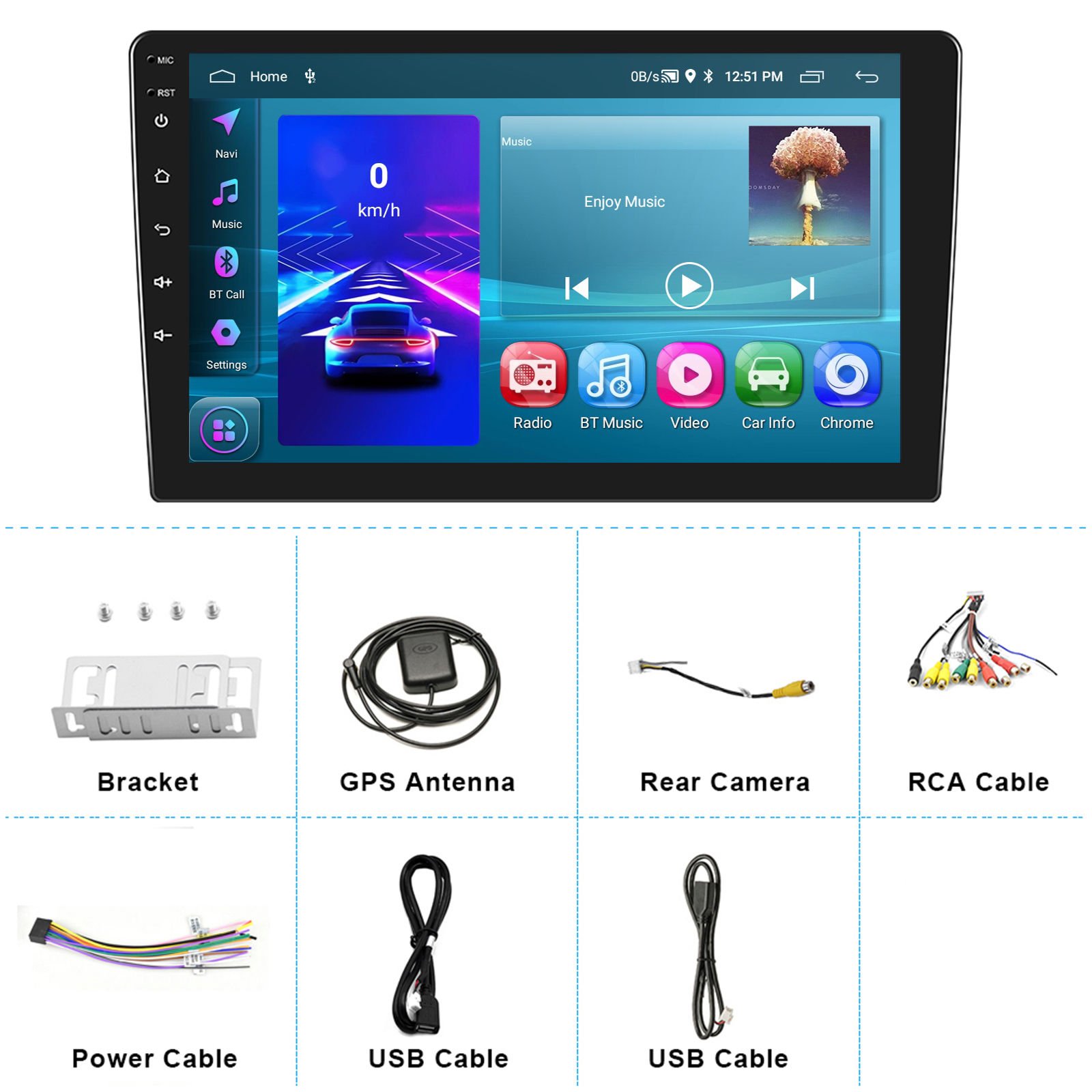 7/9/10'' 2 Din Android12 Auto Car Radio Multimedia Video Universal Stereo Carplay Gps TS7 player android multimedia