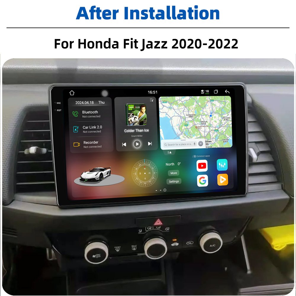 High-end Android Car Radio For Honda Fit Jazz 2020-2024 2K 2000*1000 Touch Screen Dsp Audio Video Player CarPlay Autoradio
