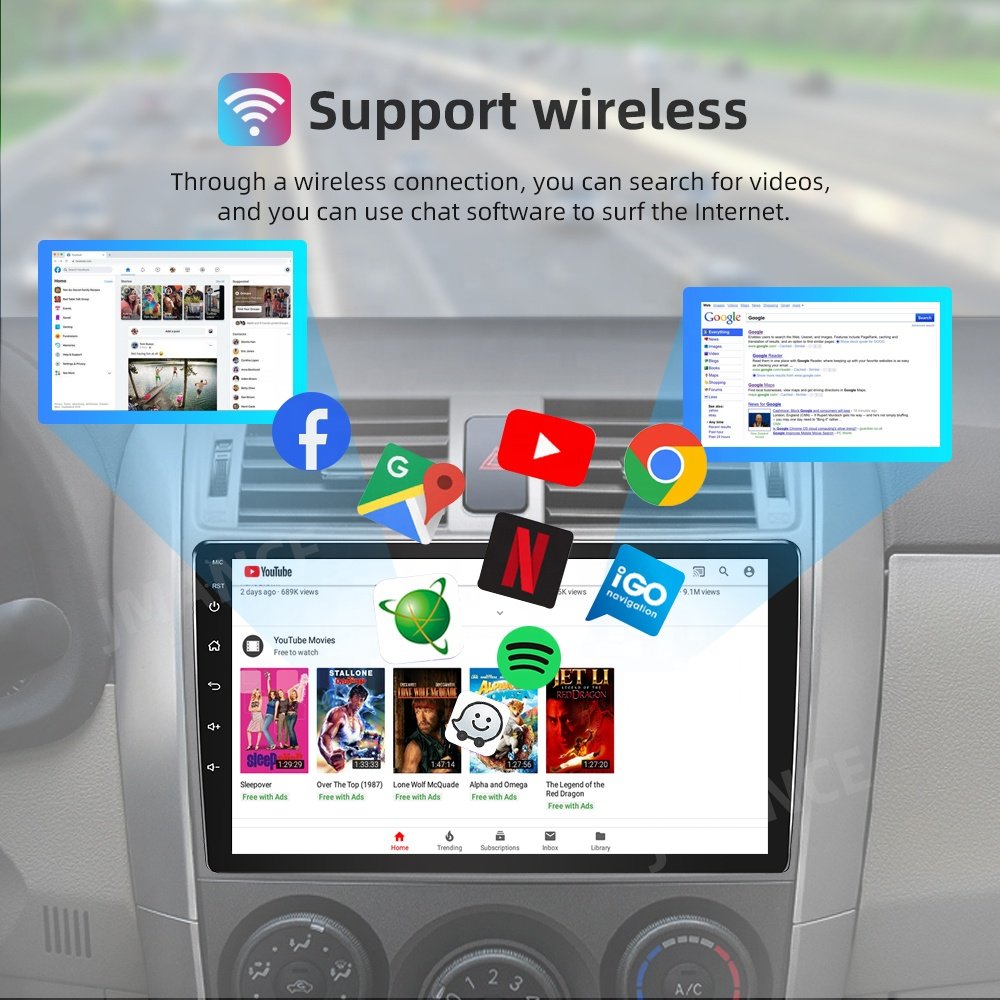 Factory wholesale 9Inch Ram 2Gb Rom 32Gb Universal Car Audio Double Din Dashboard Wifi Android Car GPS