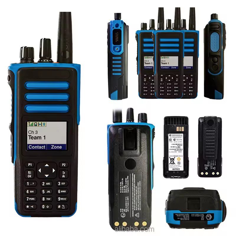 ATEX Explosion-Proof DGP8550Ex Two-Way Radio UHF VHF IP68 Bluetooth Walkie-Talkie 10km Ran GPS Constellation Digital DP4801Ex