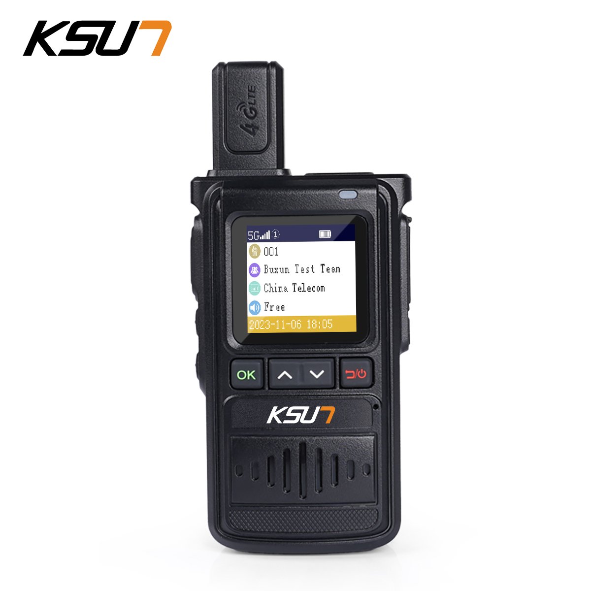 KSUN CT19 POC Global Network Radio 4G Walkie Talkie Type-C IP55 GPS PTT Two Way Radio