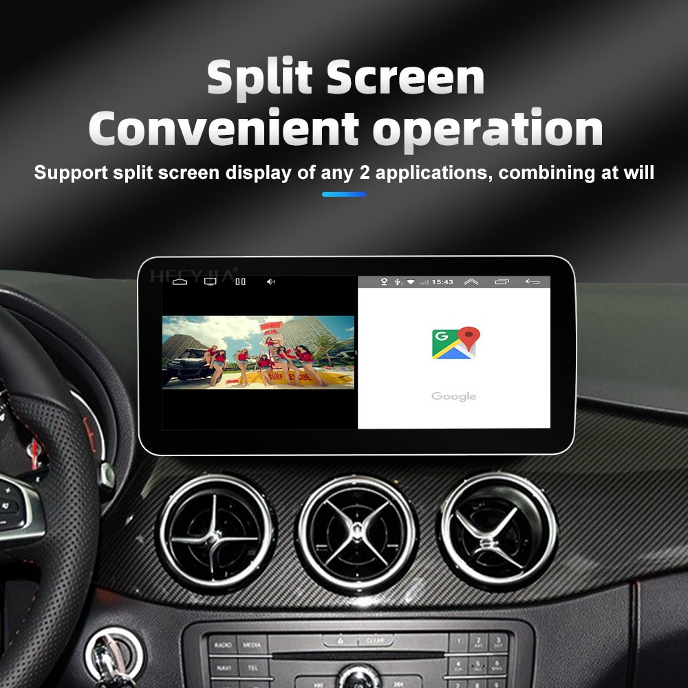 New 12.3 Inch Touch Screen Car Radio Stereo GPS Android Auto Carplay WIFI 4G SIM for Mercedes B Class W246 2011-2018 Dashboard