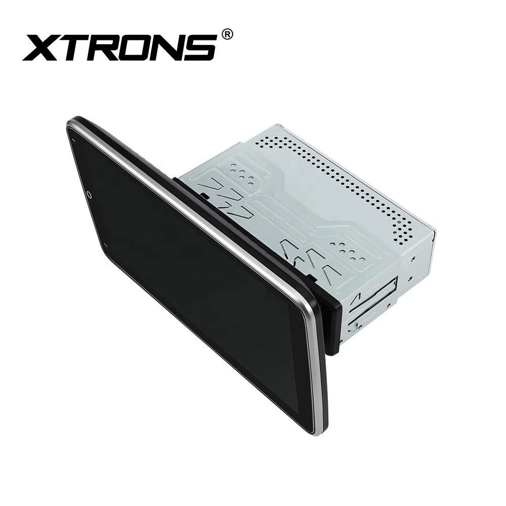 XTRONS 10.1" Rotatable QLED Car Screen Android Universal Single Din Car Stereo Carplay Android Auto 4G LTE Car Radio