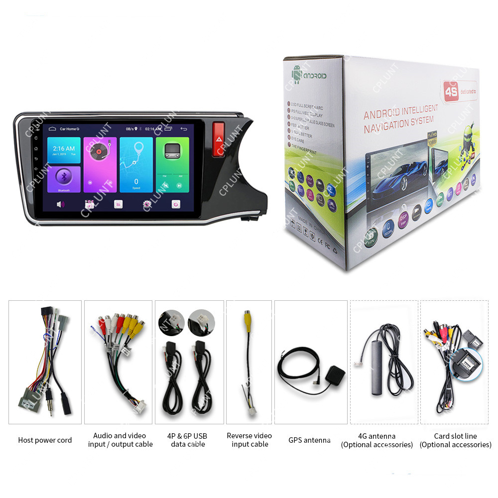 Car DVD Player Frame For HONDA CITY 2014-2018 RHD 10INCH Android radio Farme stereo