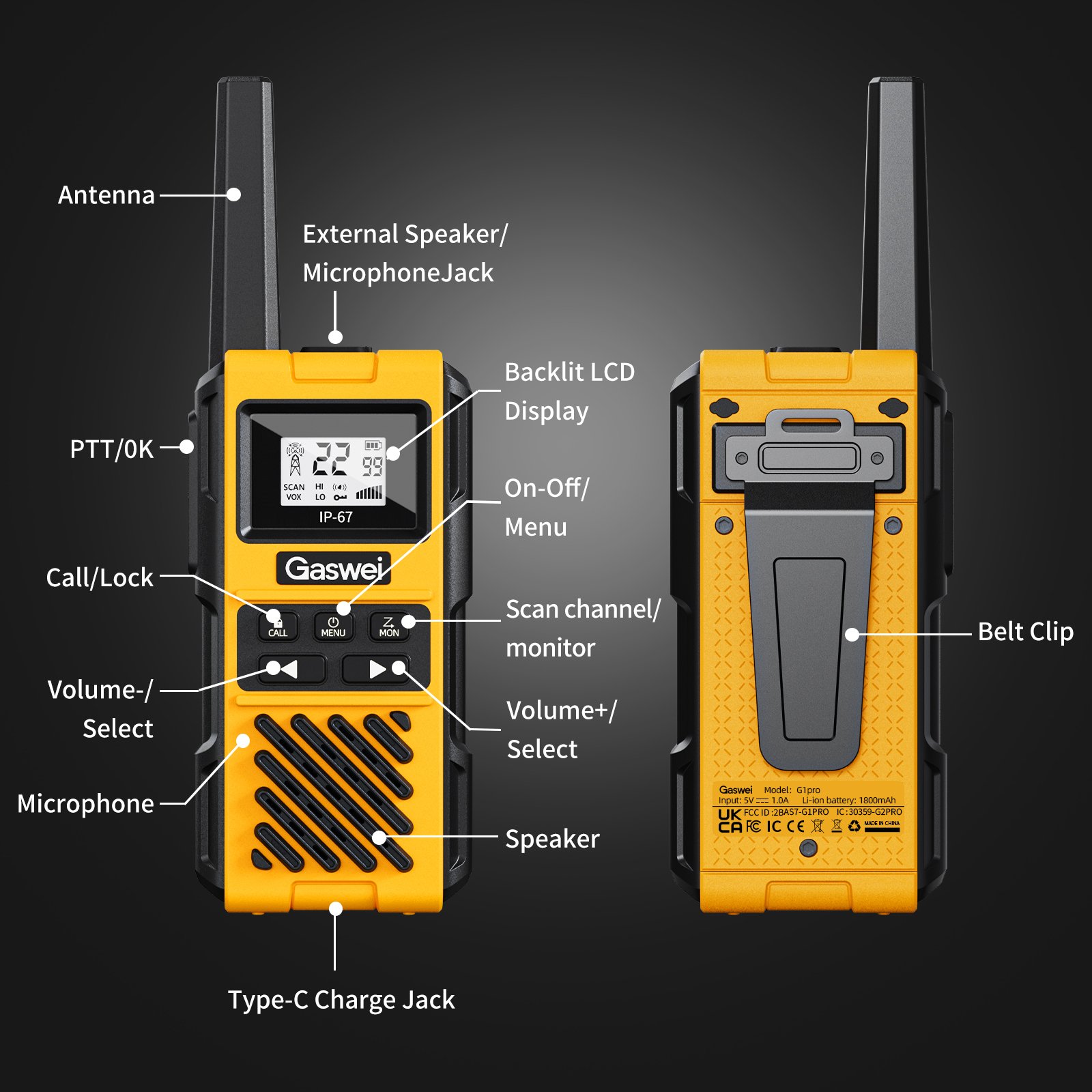 Long Range radio walkie talkie frs waterproof walkie talkie heavy duty walkie talkies