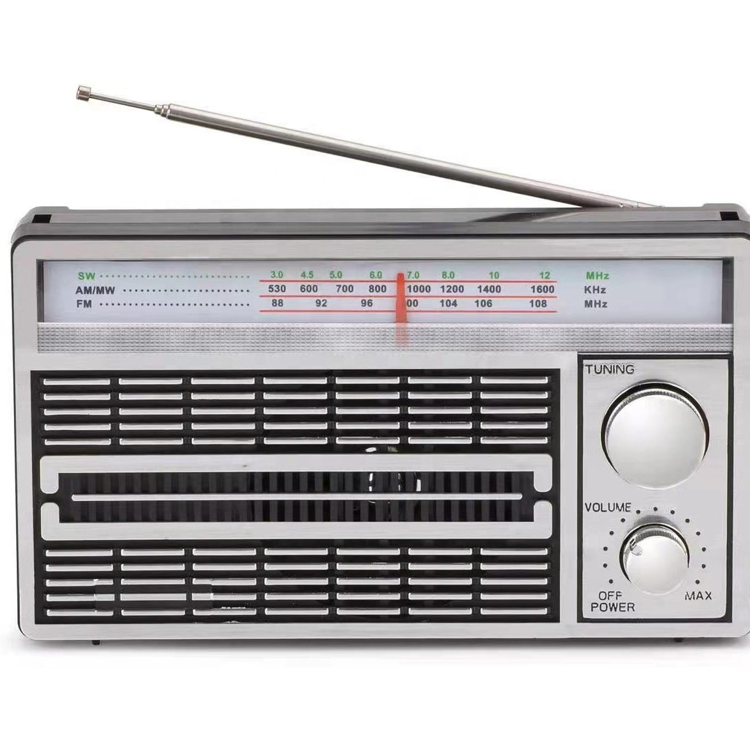 KK-8120 Radio AC DC Operation Multi Band Receivers Classic Home AM/FM/SW1-2 4 Band Portable Radio