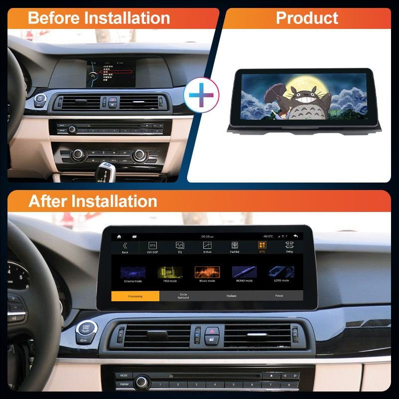 For BMW 3 Series F30 F31 F34 4 Series F32 F33 F36 Car Radio GPS Navigation Stereo Android 13.0 Multimedia Player LCD Carplay