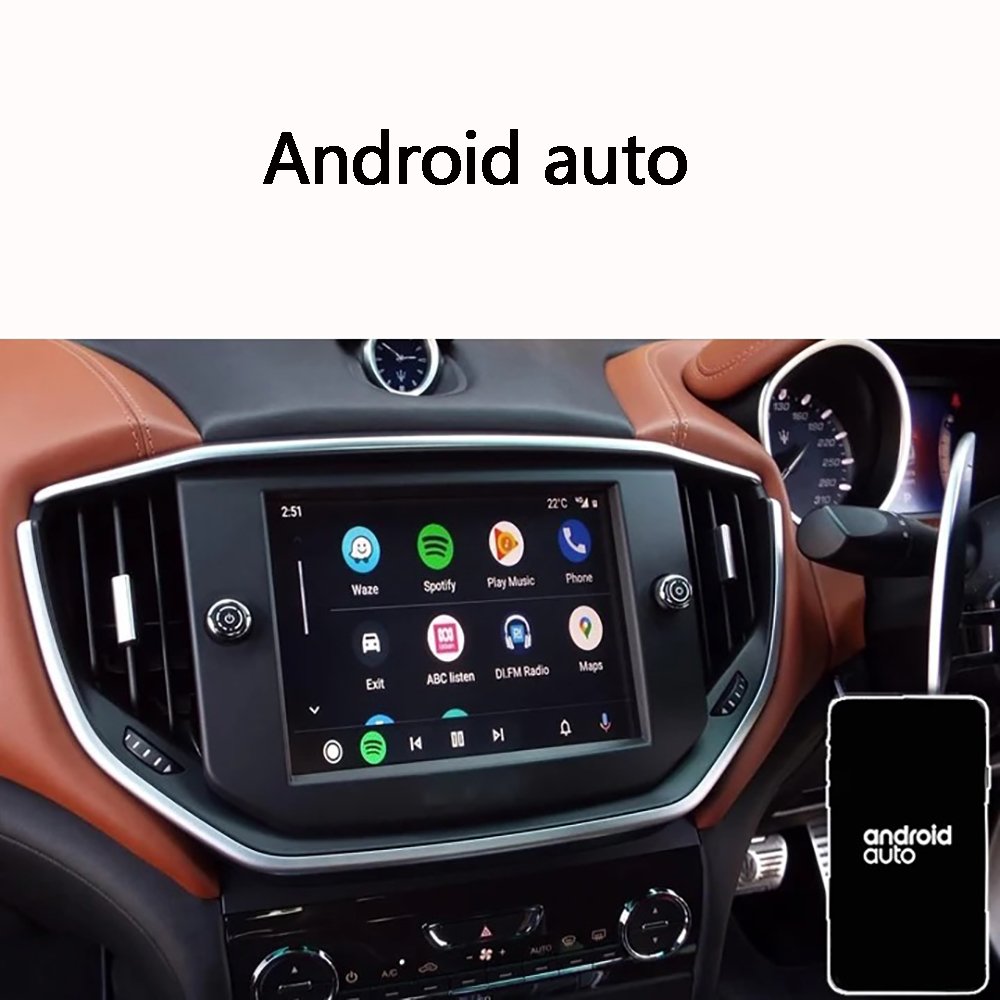 Dckloer Wireless Apple Carplay For Maserati Ghibli Quattroporte 14-16 Radio Car DVD Player Mirror Link Android Auto Navigation