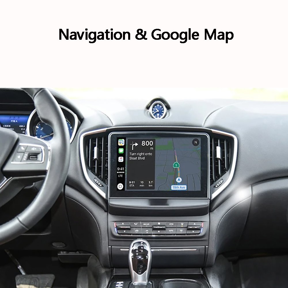 Dckloer Wireless Apple Carplay For Maserati Ghibli Quattroporte 14-16 Radio Car DVD Player Mirror Link Android Auto Navigation