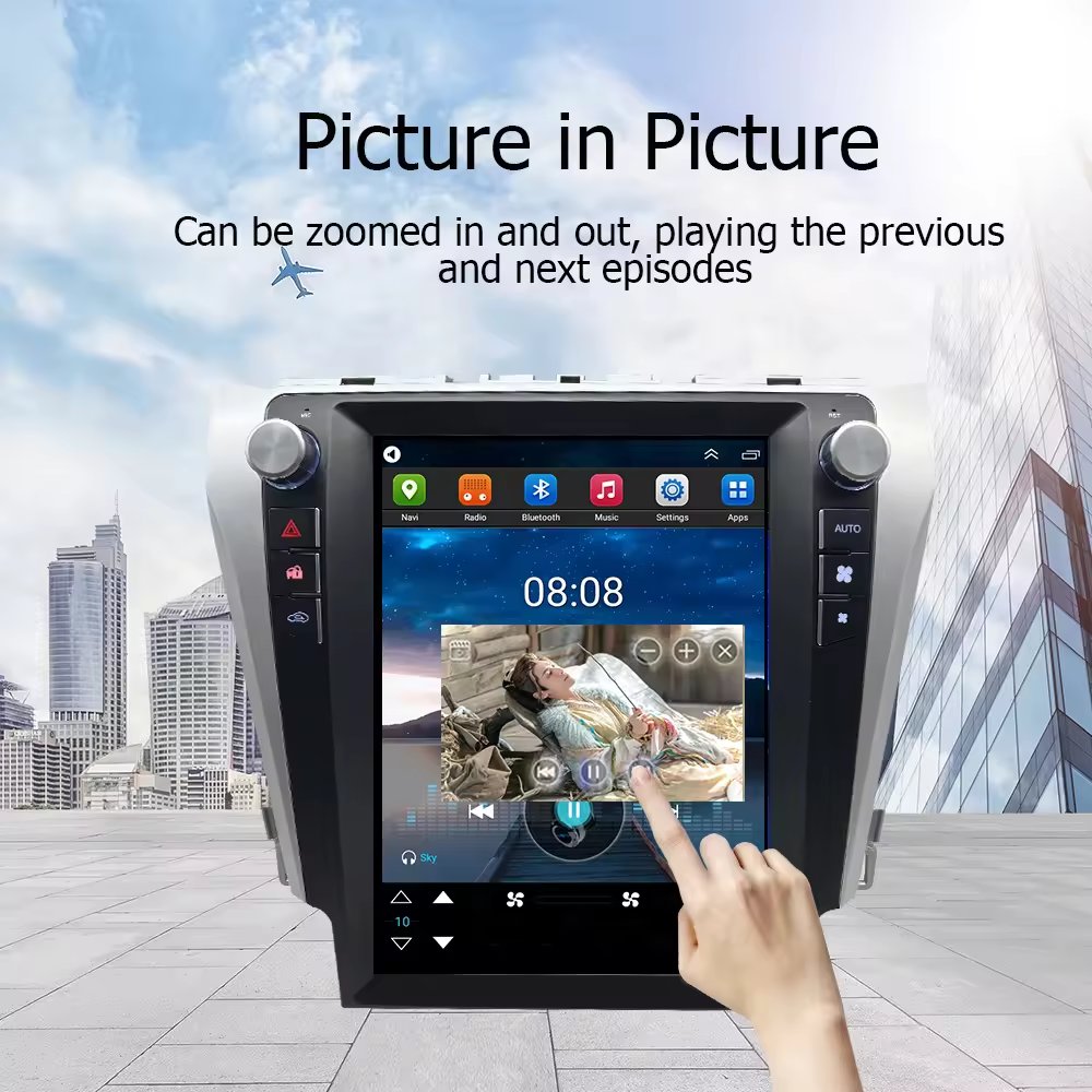 lelv or Toyota Camry 2012 2013-2017 Android Car Radio Stereo Autoradio Tesla Style Screen Multimedia Player Gps