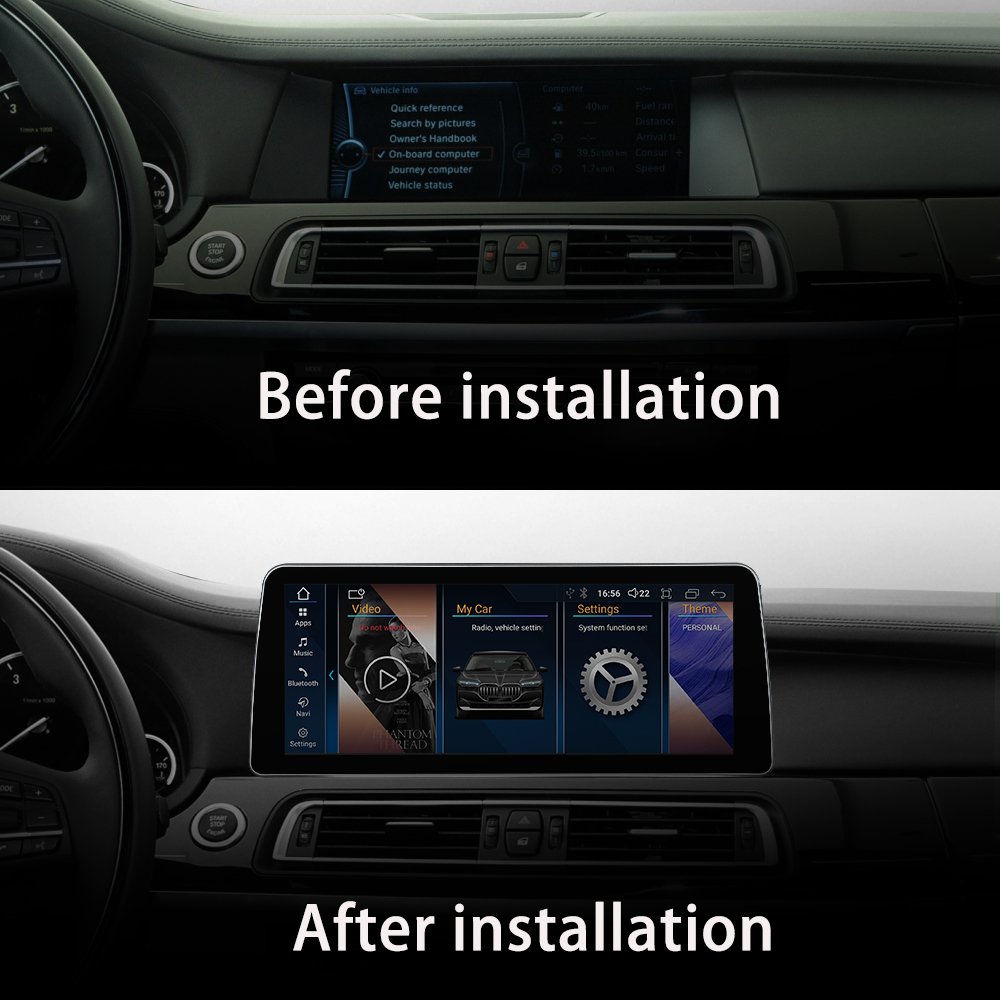 LELV 12.3" Car Multimedia Player Stereo Gps Radio Android For Bmw 7 Series F01 F02 2009-2017 Nbt/cic With Wireless Carplay
