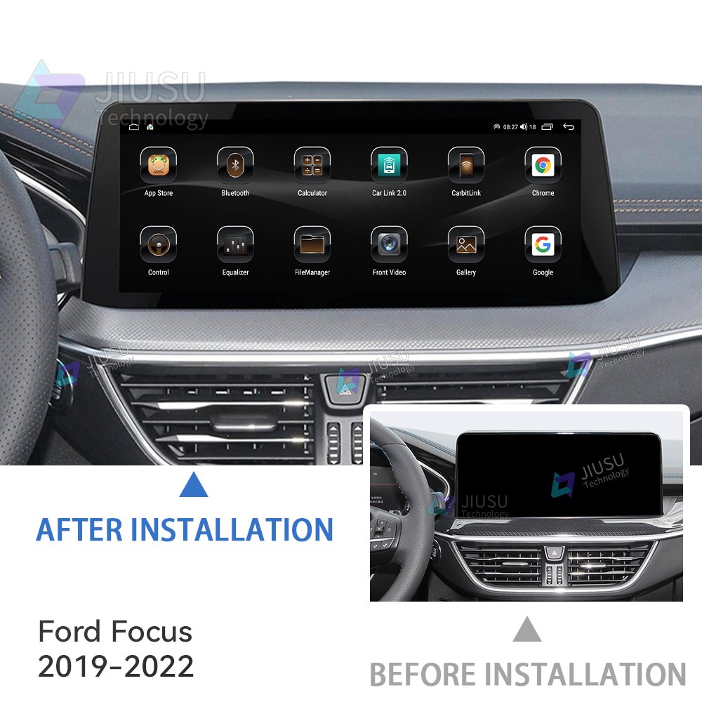 12.3'' Touch Android Car Radio GPS Navigation DVD Player Stereo Multimedia System for Ford Focus 2019-2022 with Carplay DSP DAB