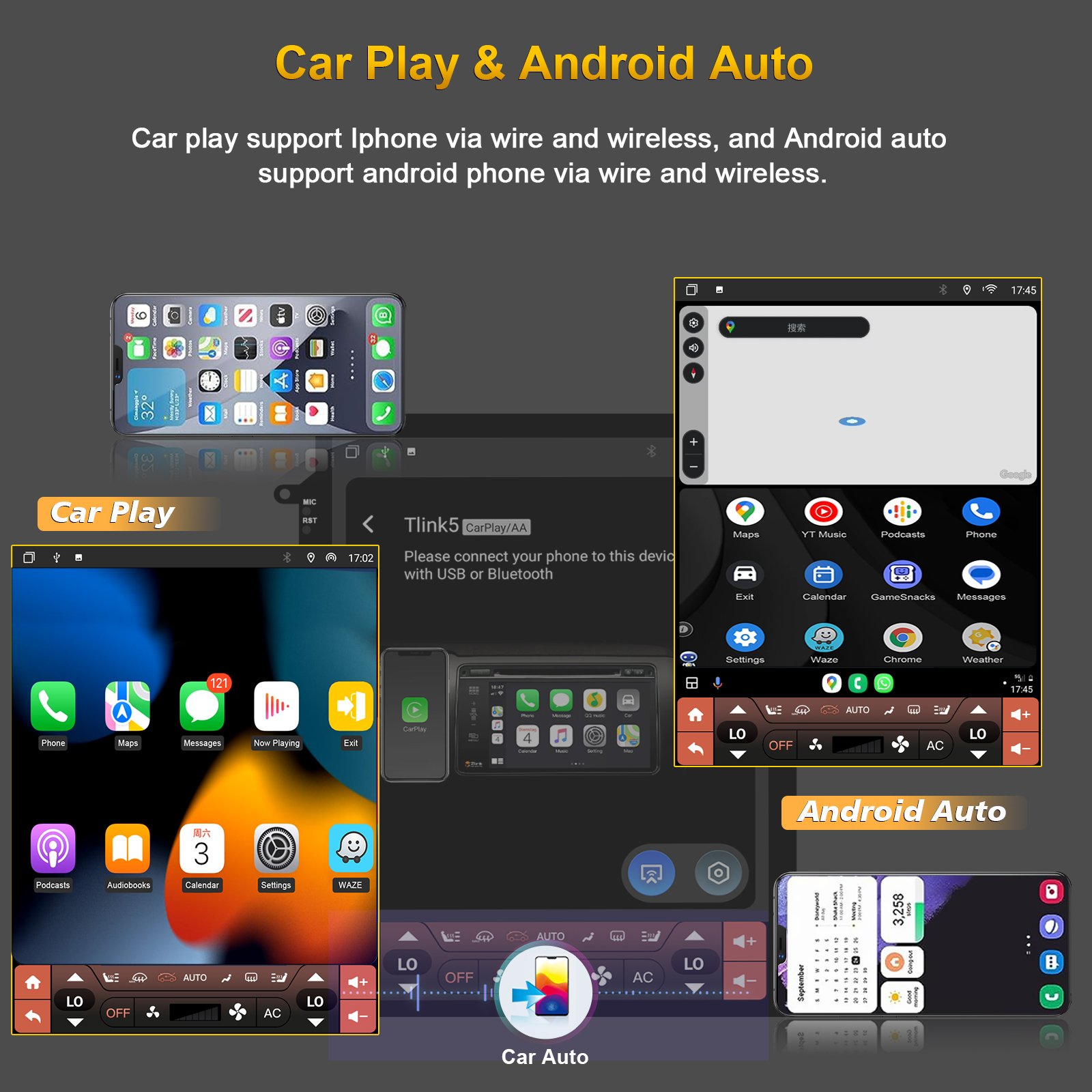 Cheap Price 10.4 Inch Multimedia GPS Navigation Android Car Stereo Radio Video Play Car Play For Hyundai H1 2017-