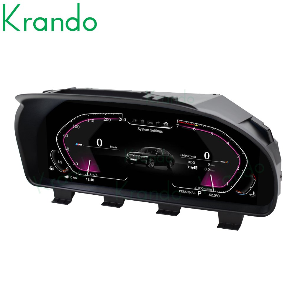 Krando 12.3" Digital Instrument Cluster for BMW 5 Series F10 F11 F18 2009 - 2019 Meter Instrument Cockpit Display LINUX System