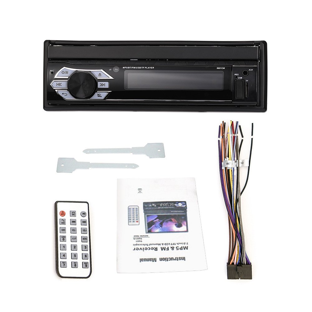 Card player MP3 radio talk astern 9601CM electric retractable 7-inch car player MP5