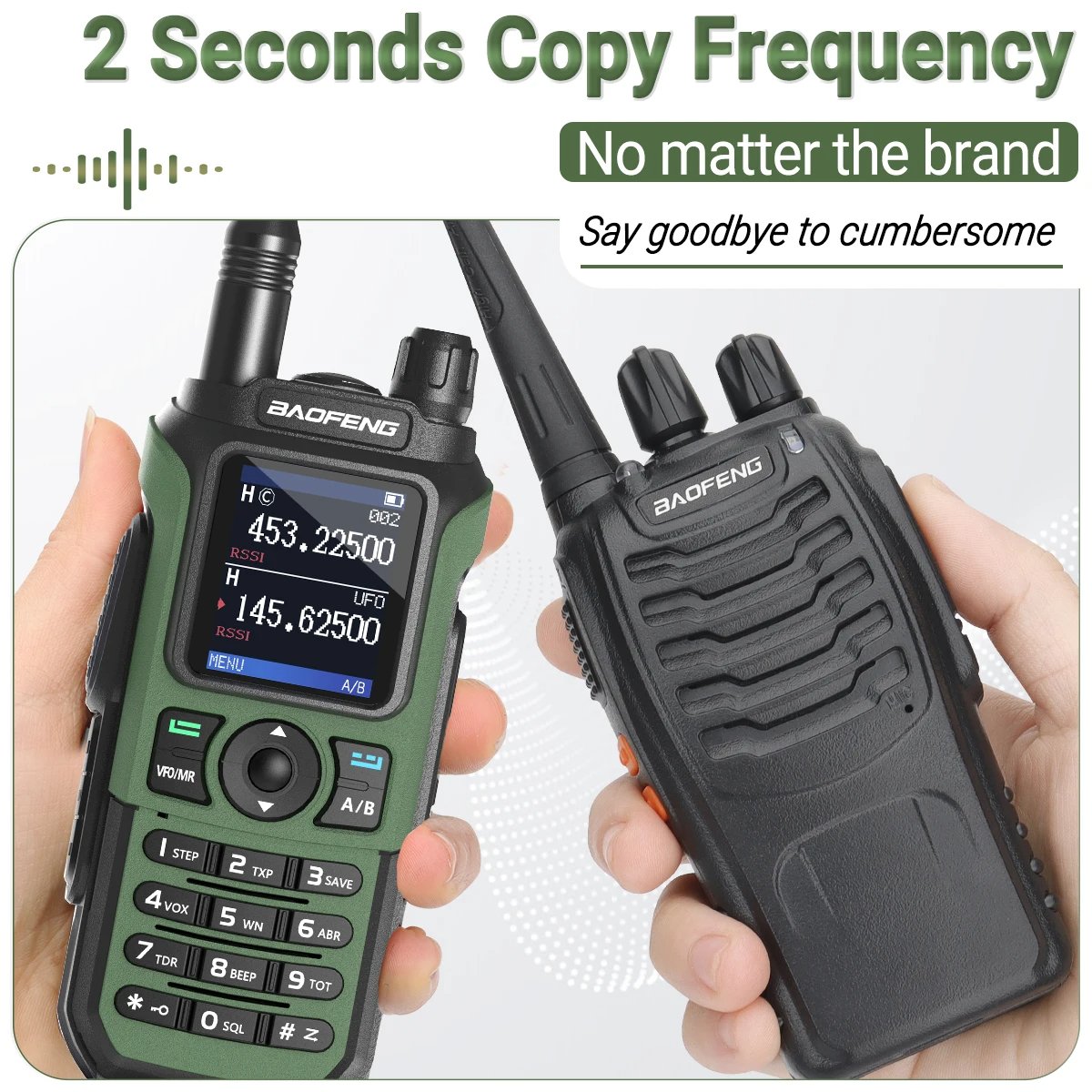 Baofeng UV-21 PRO V2 Walkie Talkie Wireless Frequency Professional Walkie-Talkie Long Range 16 km High Power Two Way Radio