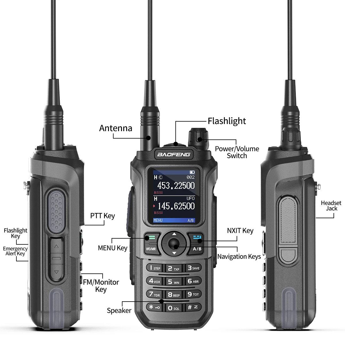 Baofeng UV-21 PRO V2 Walkie Talkie Wireless Frequency Professional Walkie-Talkie Long Range 16 km High Power Two Way Radio
