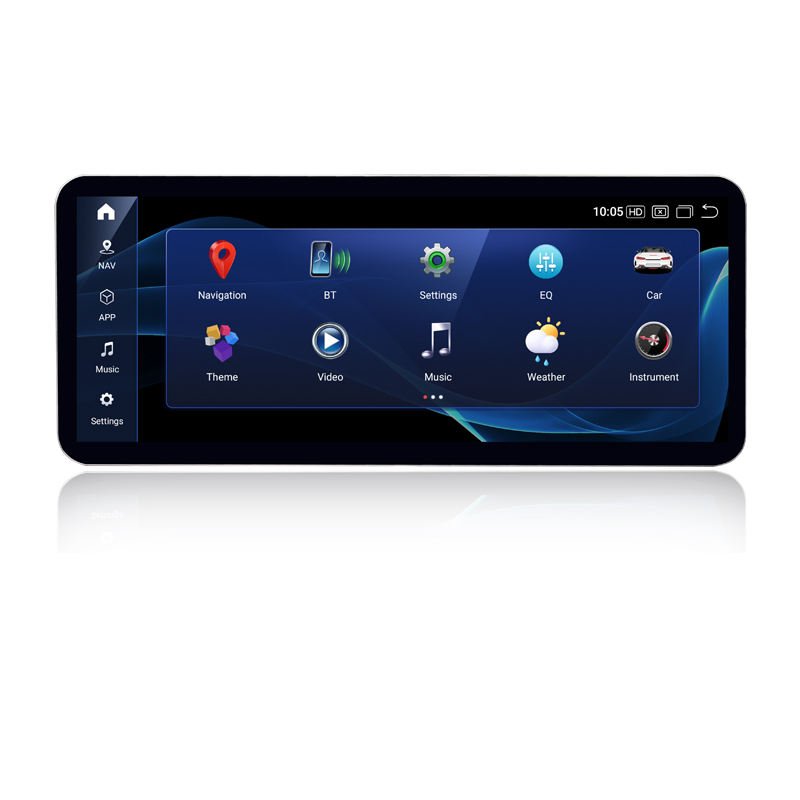 12.3 inch Wireless Carplay Stereo Navigation for Mercedes Benz C class C200 C250 C300 C63 Upgrade Car Radio Android Auto
