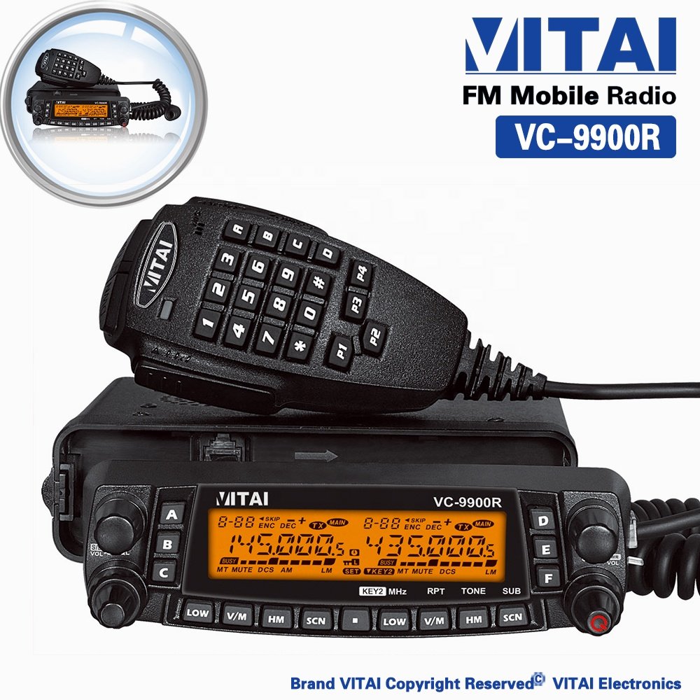 VITAI VC-9900R FM Transceiver Mobile Radio Car Radio Station Transceiver 50W Two Way Radio