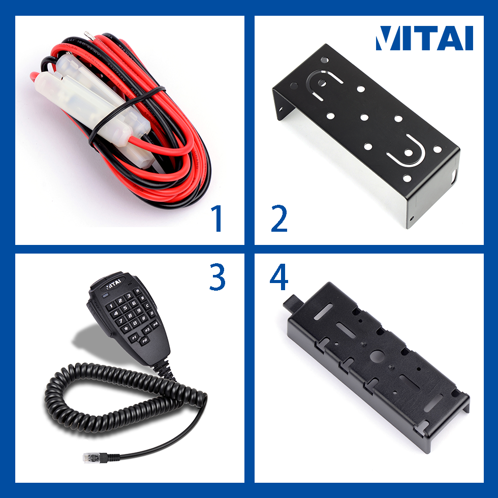 VITAI VC-9900R FM Transceiver Mobile Radio Car Radio Station Transceiver 50W Two Way Radio