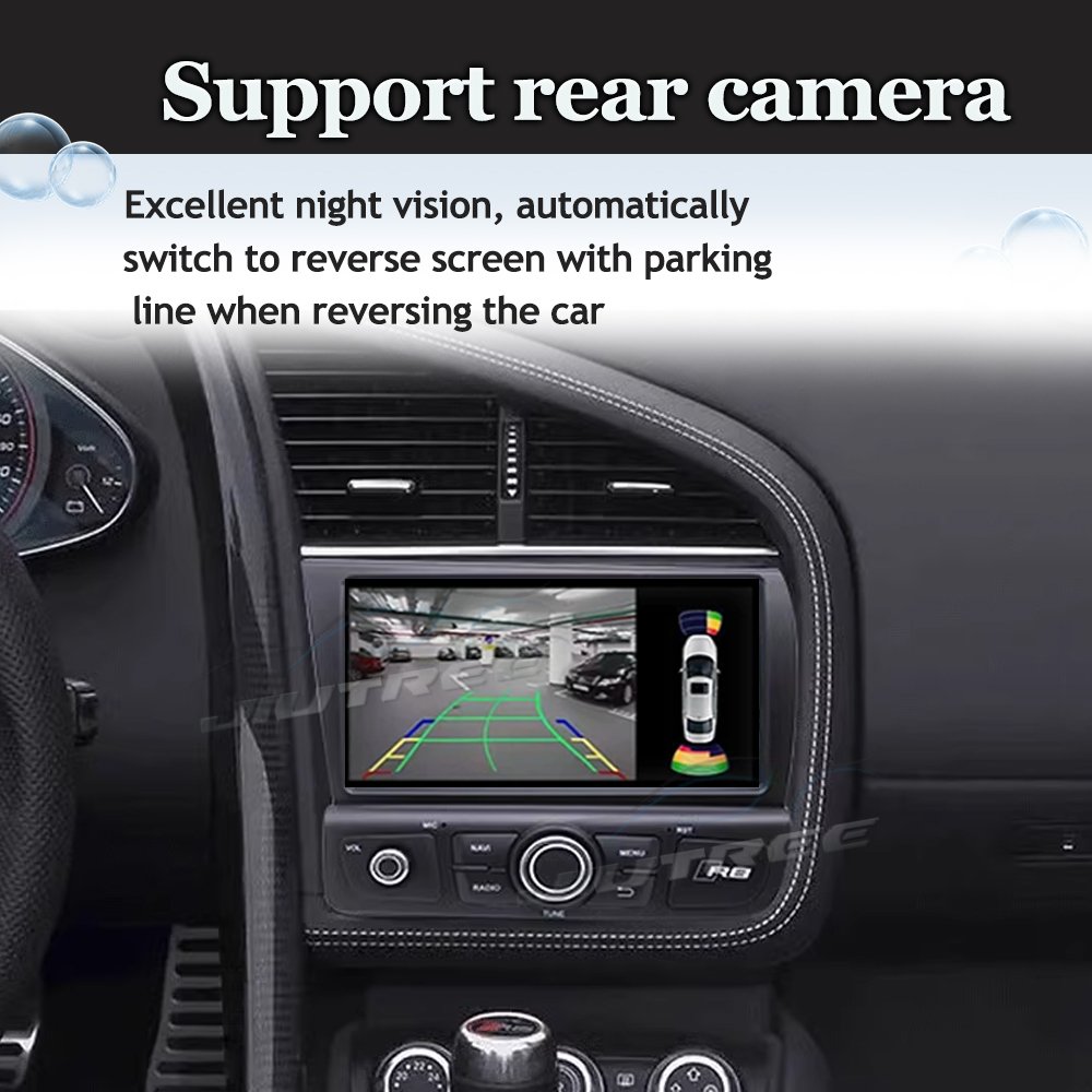 Android 13 For Audi R8 2007-2015 Car GPS Navigation Auto Stereo HeadUnit Multimedia Radio Recorder Music videoPlayer Carplay