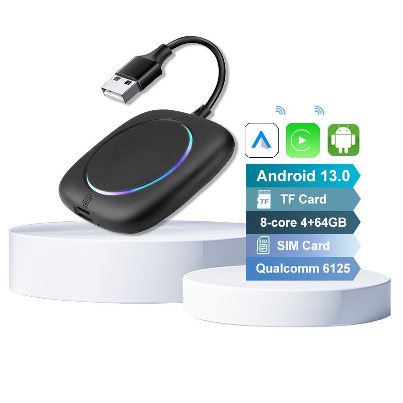 Android 13 Wireless Carplay Ai Box Android Auto For Audi A4 A8 B9 A8 Mmi2 Q7 Jaguar Xe Kadjar