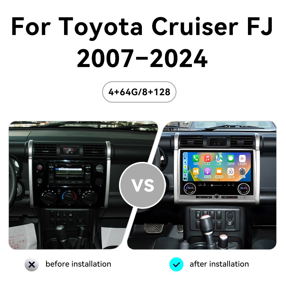 13.3 Inches Carplay Car Radio For Toyota FJ Cruiser 2007-2021 Android 13 Touch Screen Multimedia Player GPS Navigation Stereo 4G