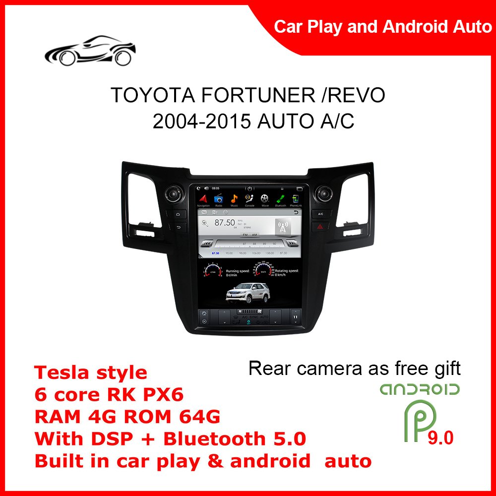 12.1'' Touch Screen For TOYOTA Fortuner /Revo 2004-2015 AUTO A/C Car GPS Navigation Car Stereo Radio Car Player Video Play