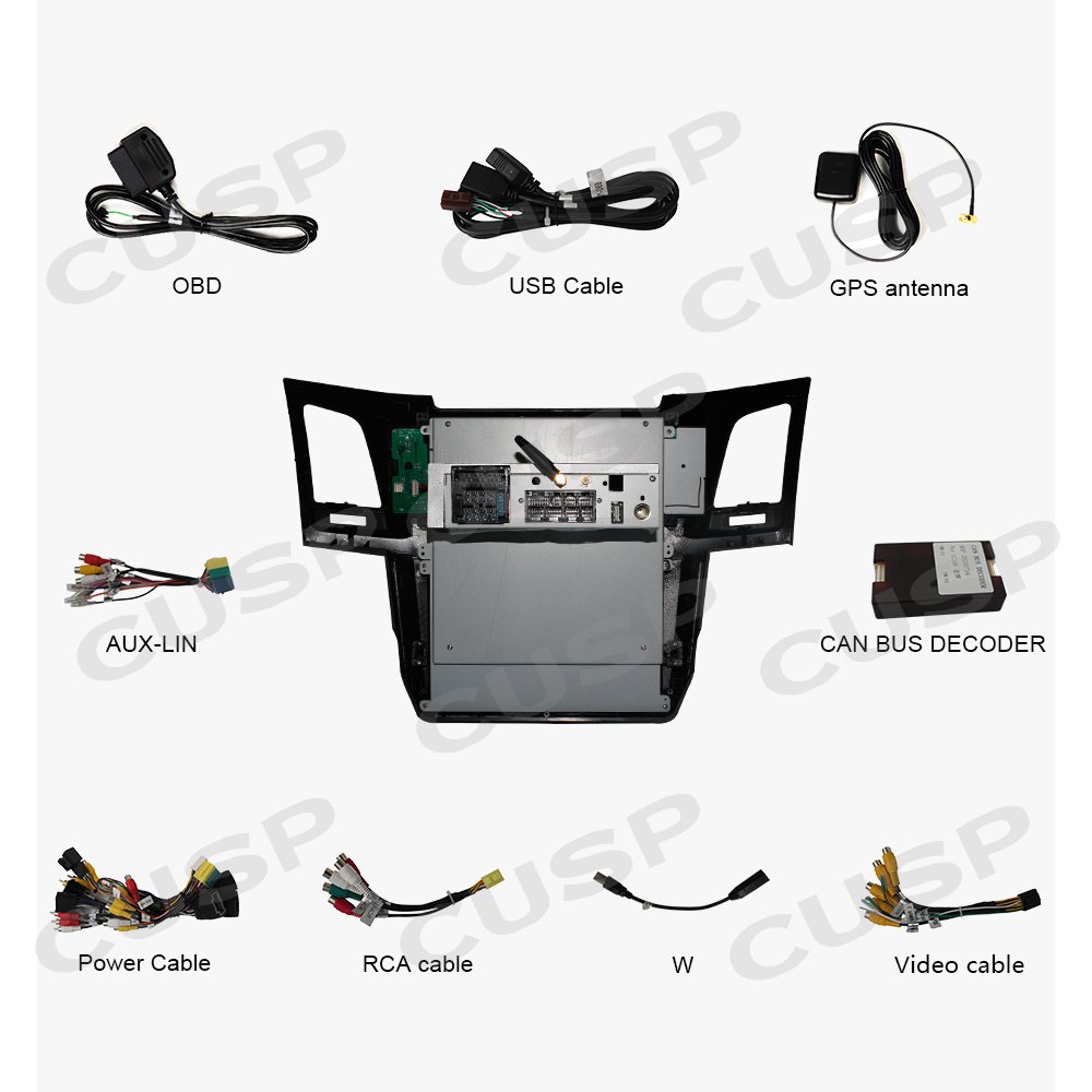 12.1'' Touch Screen For TOYOTA Fortuner /Revo 2004-2015 AUTO A/C Car GPS Navigation Car Stereo Radio Car Player Video Play