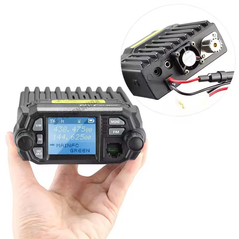 mobile radio QYT KT-7900D,VHF UHF Dual Band Car Vehicle Transceiver 10 KM 25W Mini Car Radio Station Radio QYT KT-7900D