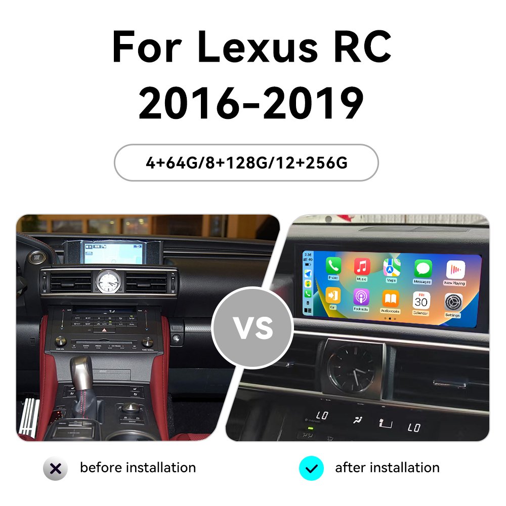 Autostereo 10.25 inch Android 13 For Lexus RC 2016-2019 Car Radio GPS Navigation Head Unit GPS Multimedia Player Audio Stereo