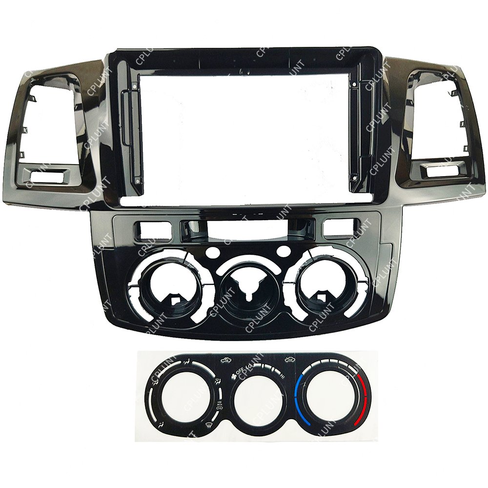Car DVD Player Frame For TOYOTA FORTUNER HILUX VIGO 2005-2006 MT AC 9INCH Android radio Farme stereo