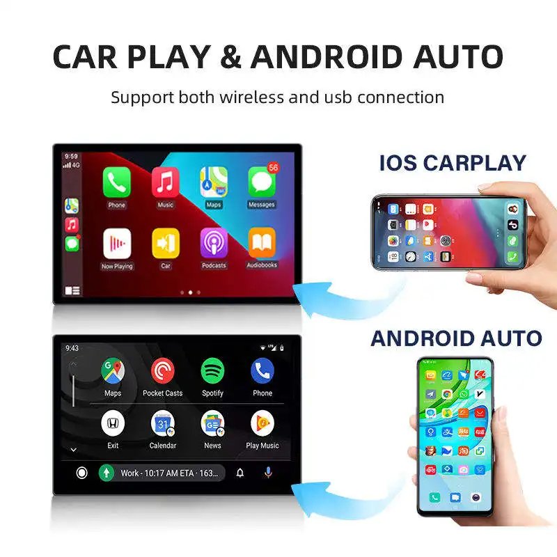 Universal 2Din 13.3inch Android Rotating screen with 360 Degrees Car Radio Android Player Auto CarPlay DSP Car android screen