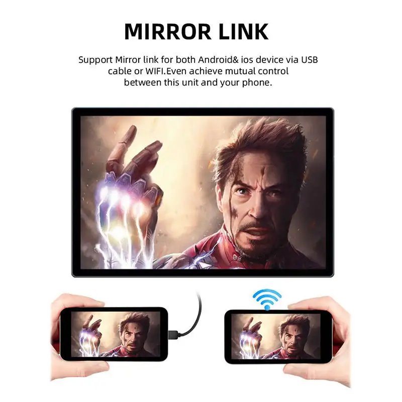 Universal 2Din 13.3inch Android Rotating screen with 360 Degrees Car Radio Android Player Auto CarPlay DSP Car android screen