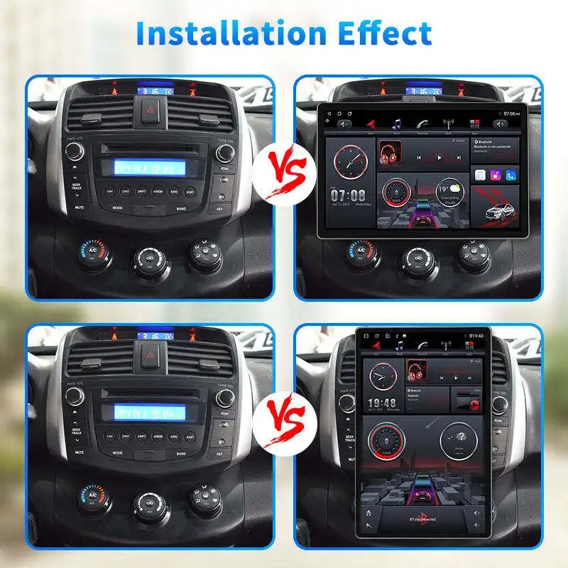 Universal 2Din 13.3inch Android Rotating screen with 360 Degrees Car Radio Android Player Auto CarPlay DSP Car android screen
