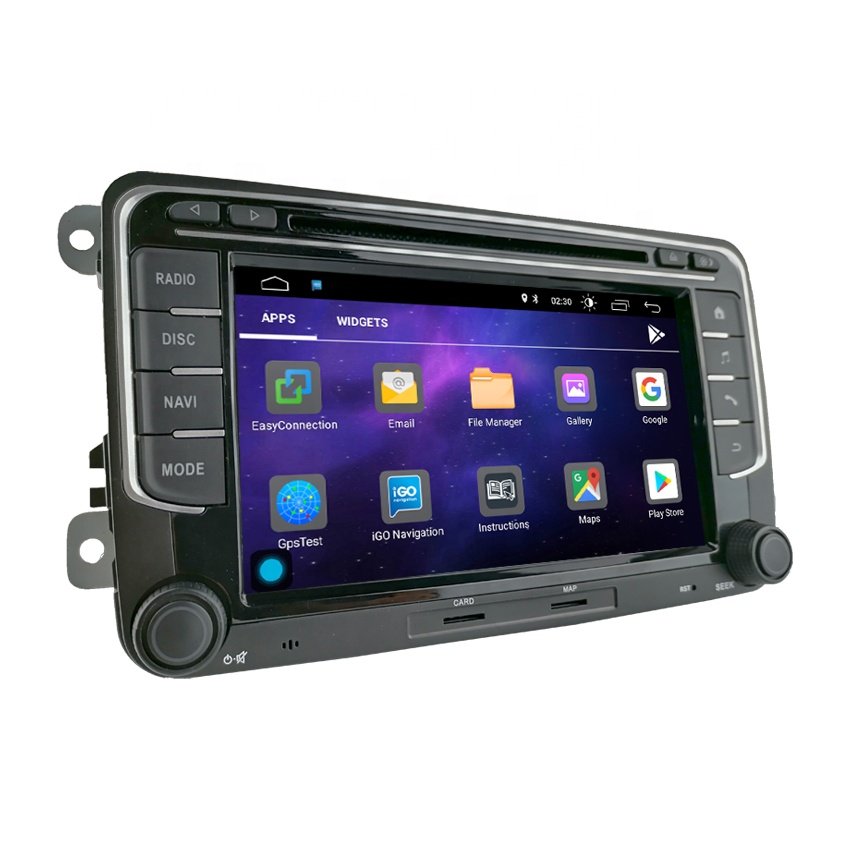 New Design Double 2 Din 7 Inch Android 10 Car DVD Stereo Player GPS Radio For VW Golf Jetta Passat