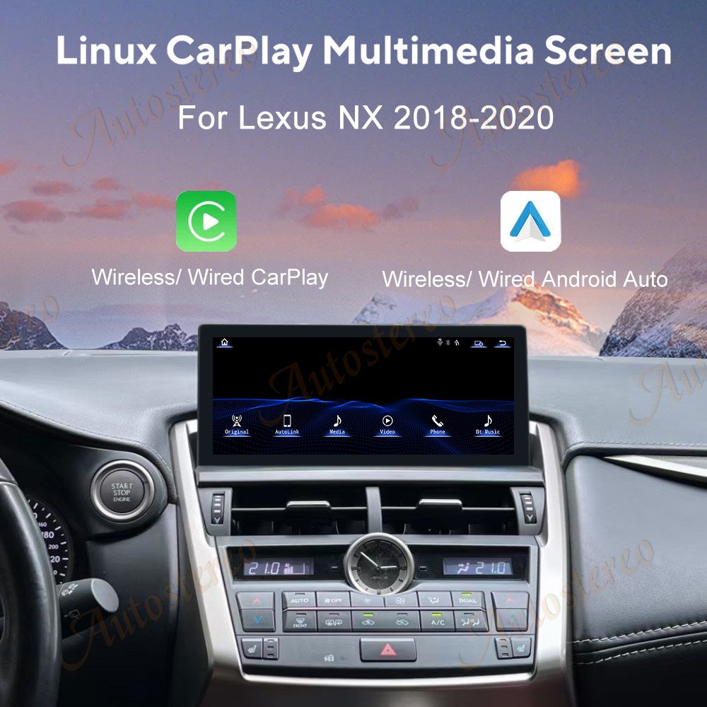 10.25/12.3 inch Linux System Car Radio For Lexus NX 2018-2020 GPS Navigation Stereo Multimedia Player Head Unit Audio DVD