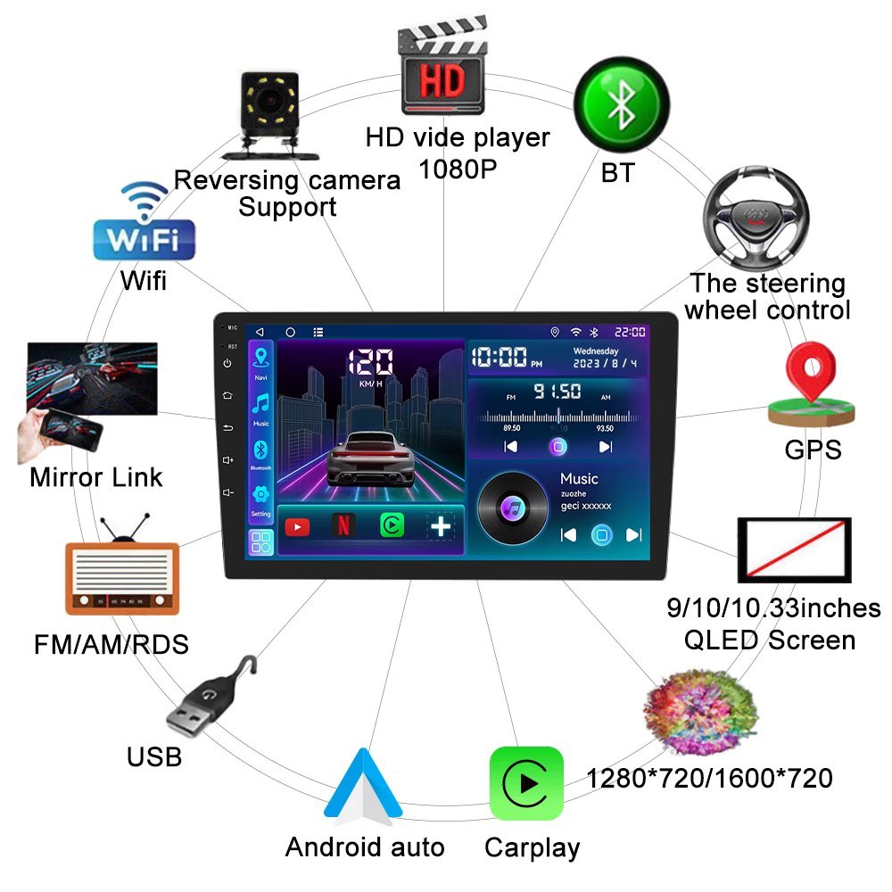2 Din 7'9" Android Stereo RAM Bluetooth FM Digital Signal Processor Radio Para Car Multimedia Video Android Car Dvd Player
