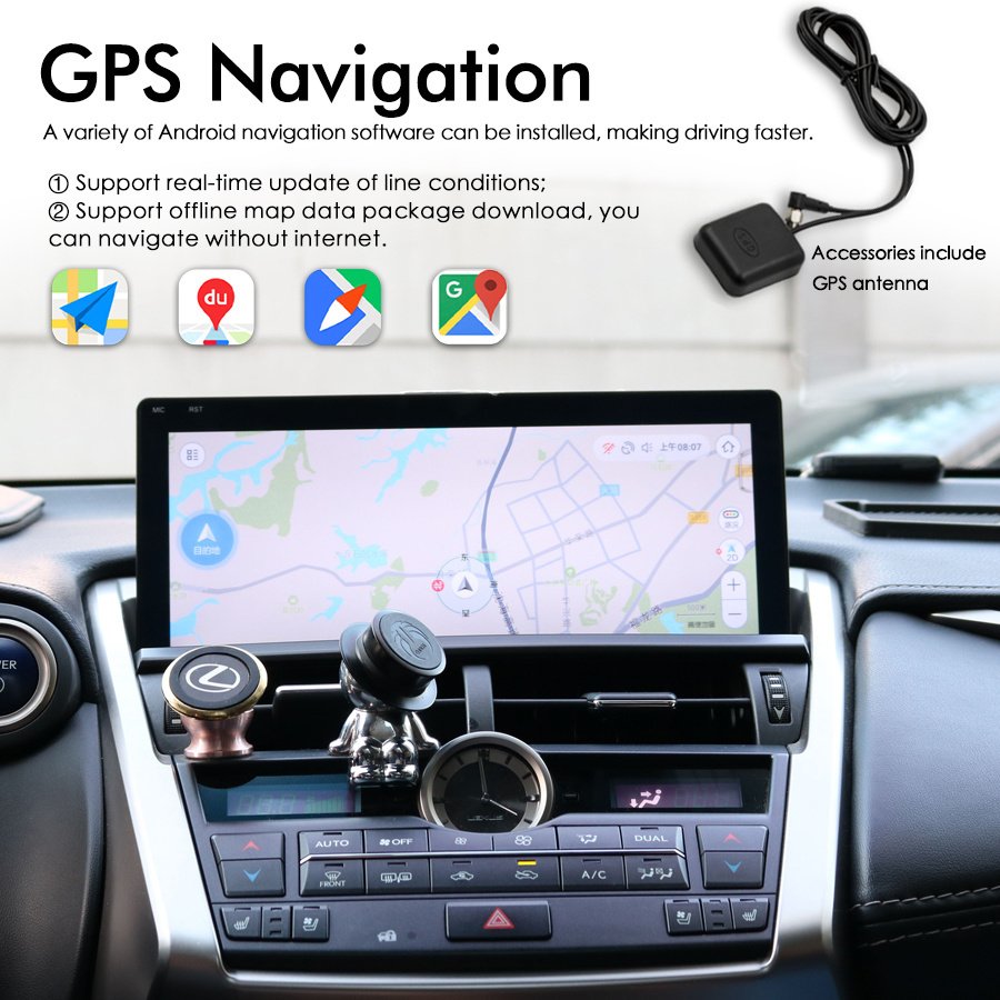 Android 13 8+256GB Car Radio Multimedia Player CarPlay Autoradio Stereo GPS Navigation For Lexus NX NX200 NX200T 300h 2014-2021