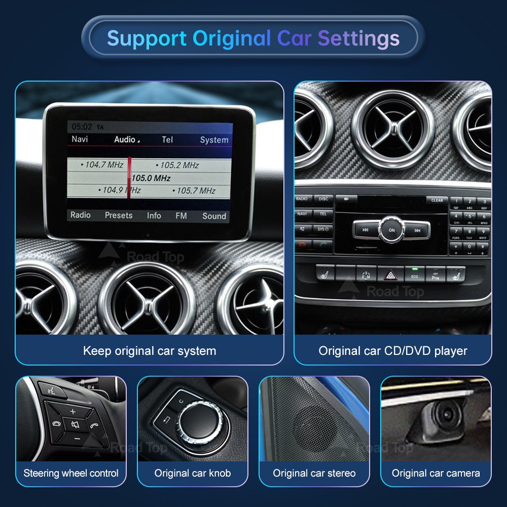 Wireless GPS Multimedia Display Screen with DVR for Mercedes-Benz W176 W246 CLA GLA Class 2013-2015 CarPlay Android Auto NTG4.5